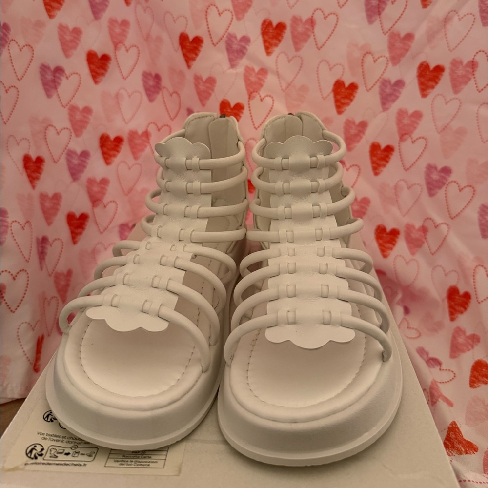 SHEIN White Kids Gladiator Sandals